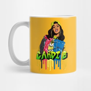 Cardi B Colorful Vintage Mug